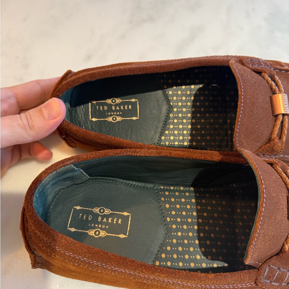 Ted Baker Brown Suede Leather Men's Loafers US 11 - Picture 6 of 12